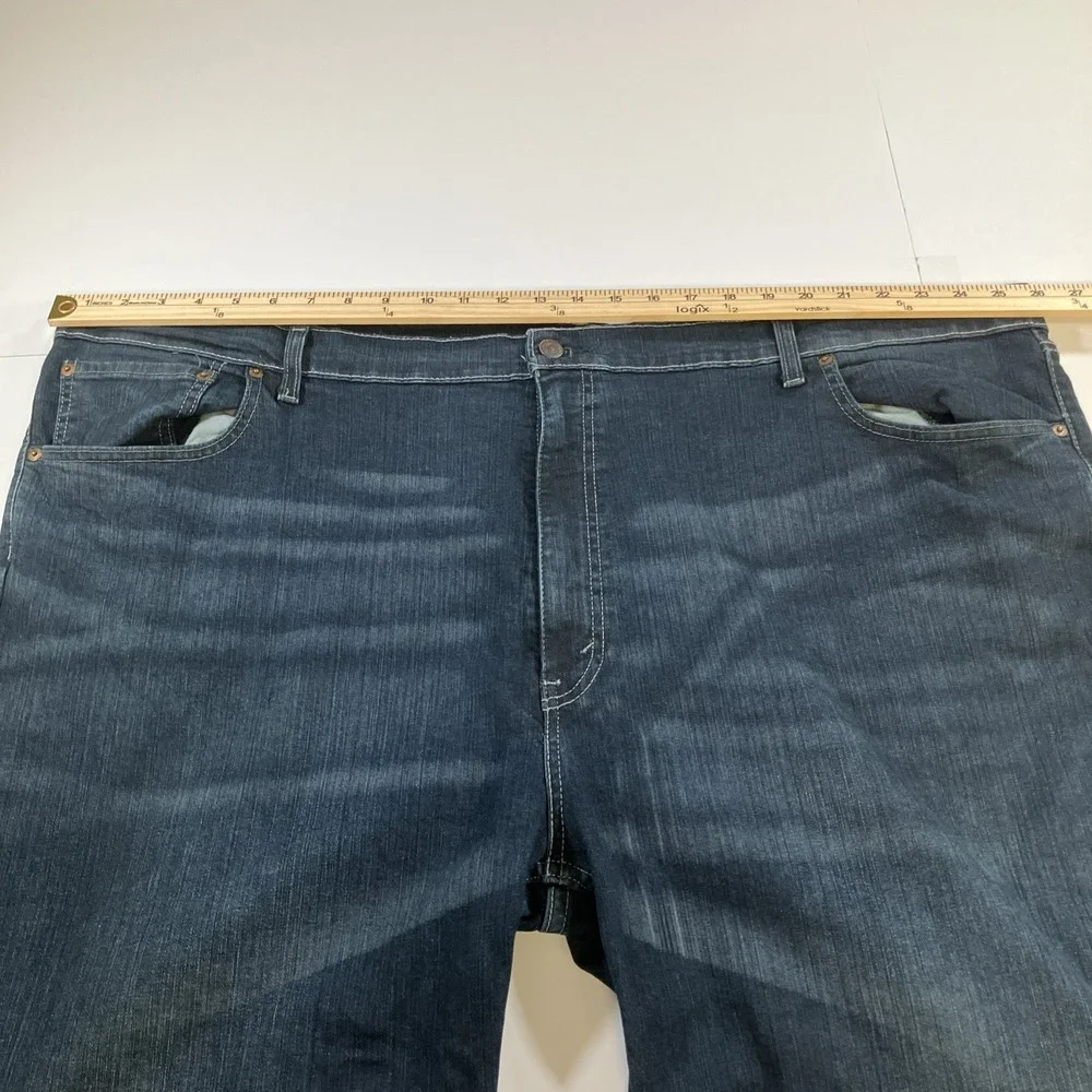 Levi's 559 Jeans Mens 50x30 Relaxed Straight Dark Wash Stretch Denim
